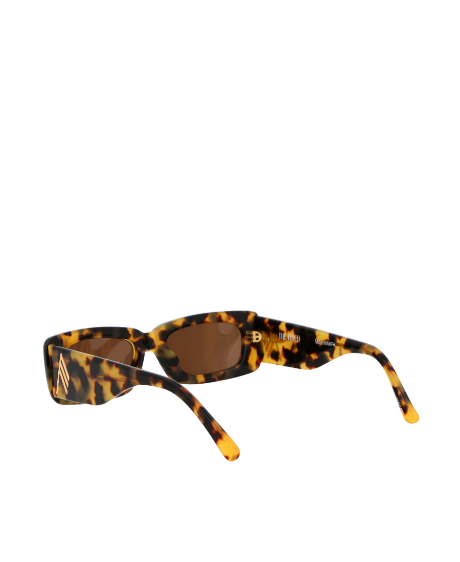 Attico Logo Sunglasses In Brown