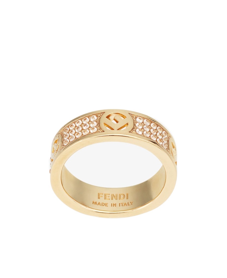 Fendi Gold-coloured Ring In Yellow