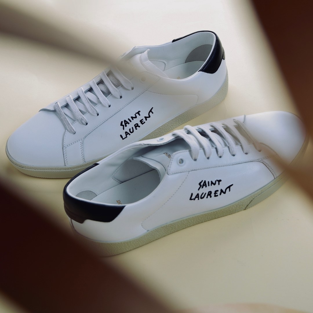 Saint Laurent Court Sl/06 Sneakers In White