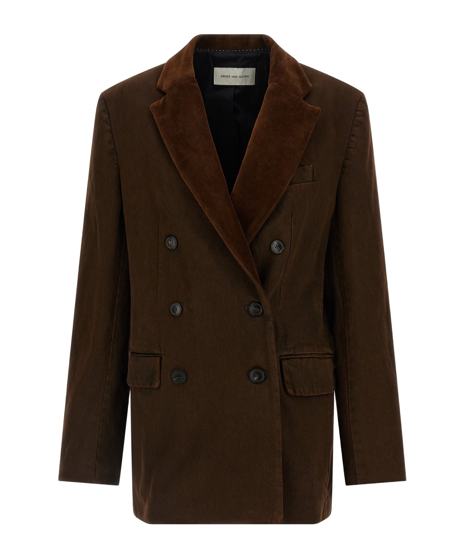 Dries Van Noten Befya Blazer Befya Double-breasted Blazer In Brown