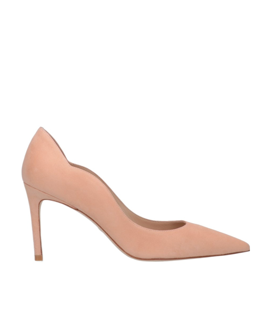 Stuart Weitzman Plain Scallop Pumps In Nude