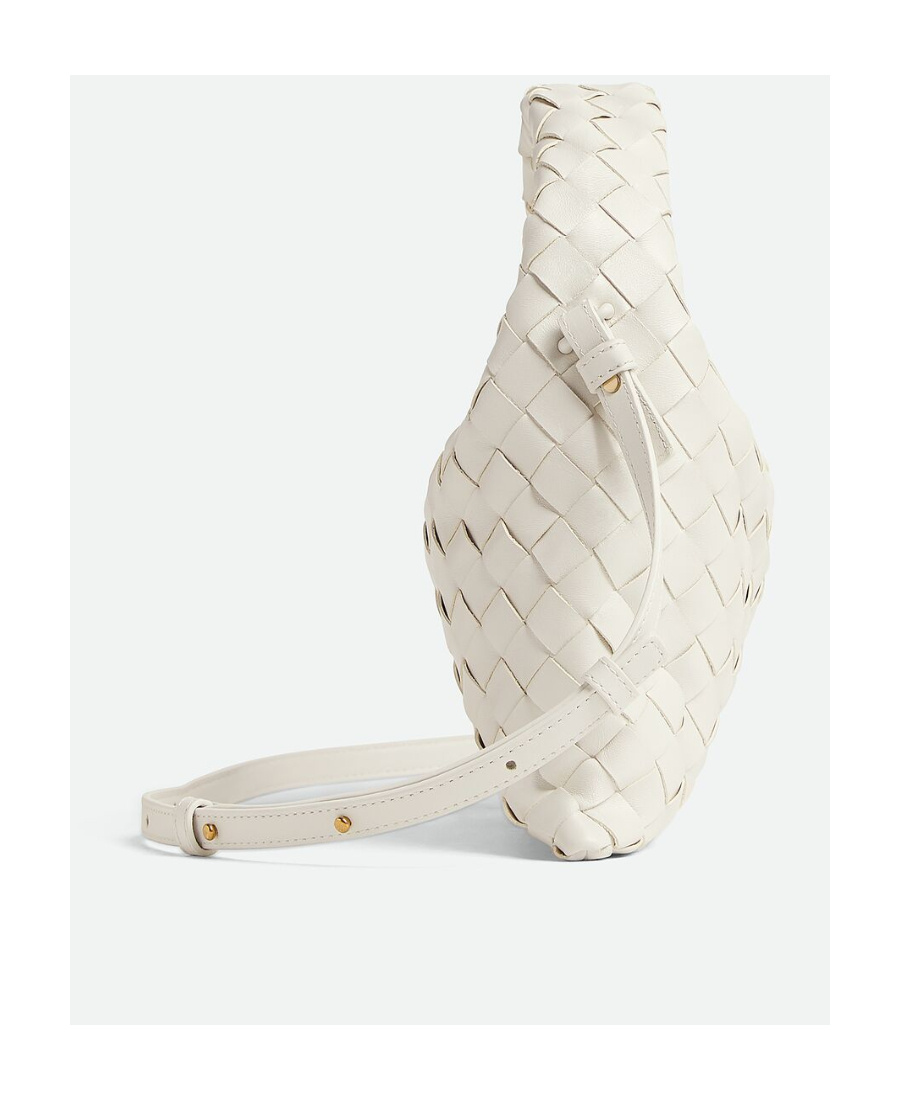 Bottega Veneta Small Leather Hop Cross-body Bag In White
