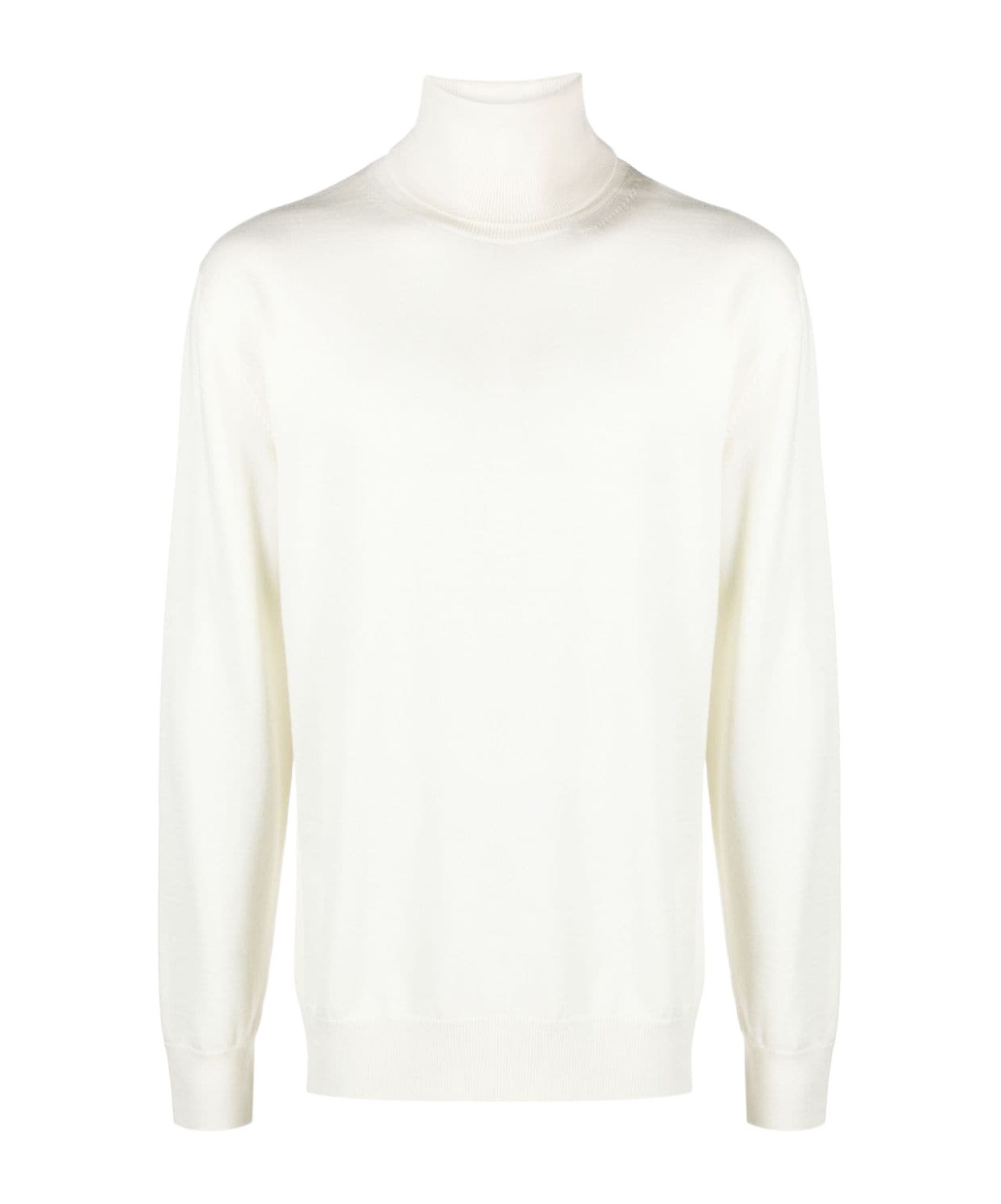 Jil Sander Roll-neck Wool Jumper In White
