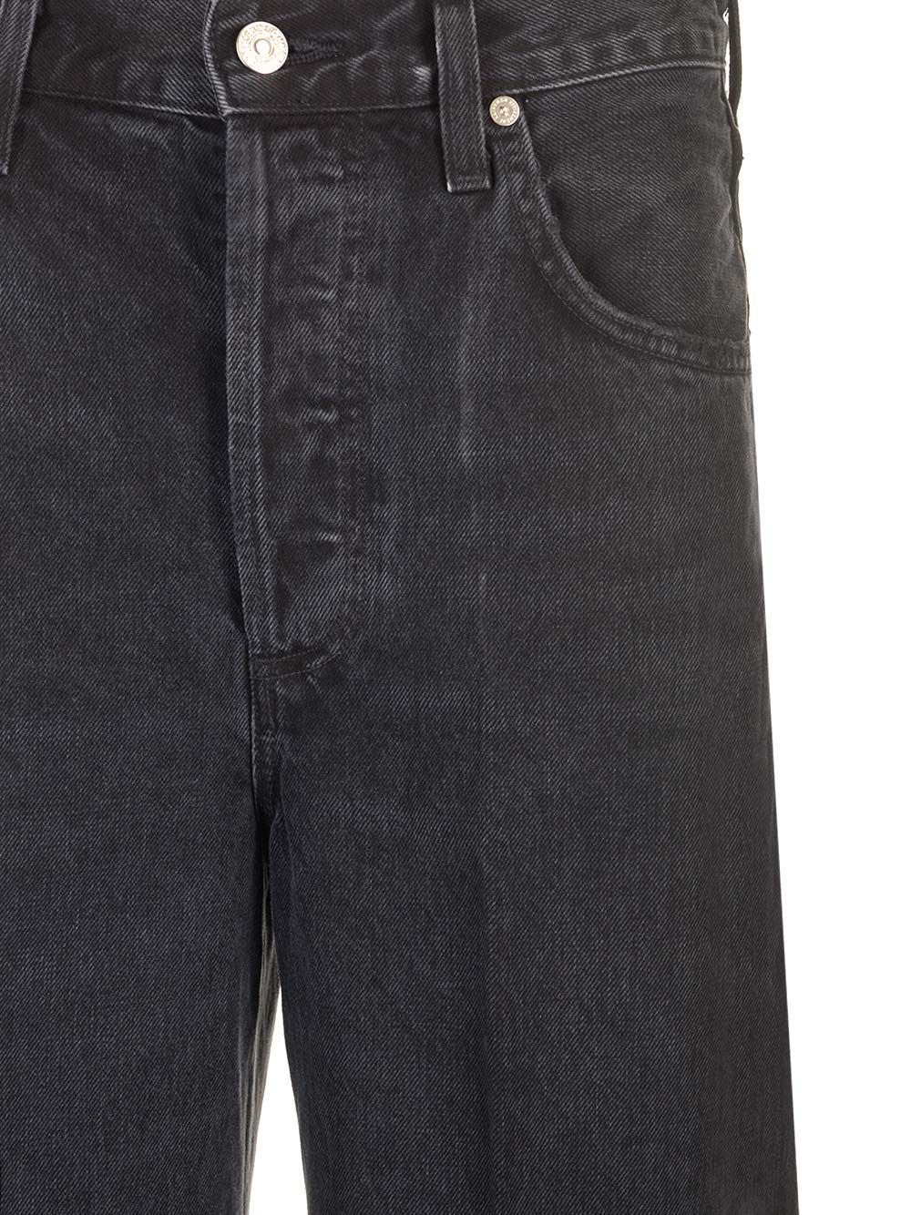 Citizen Of Humanity Citizens Of Humanity Ayla High Rise Baggy Cuffed Jeans In Black
