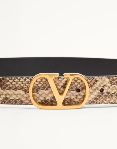 Valentino Vlogo Belt In Black