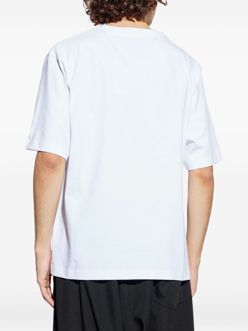 Casablanca Oversize Crew Neck T-shirt With Graphic Print In Multi