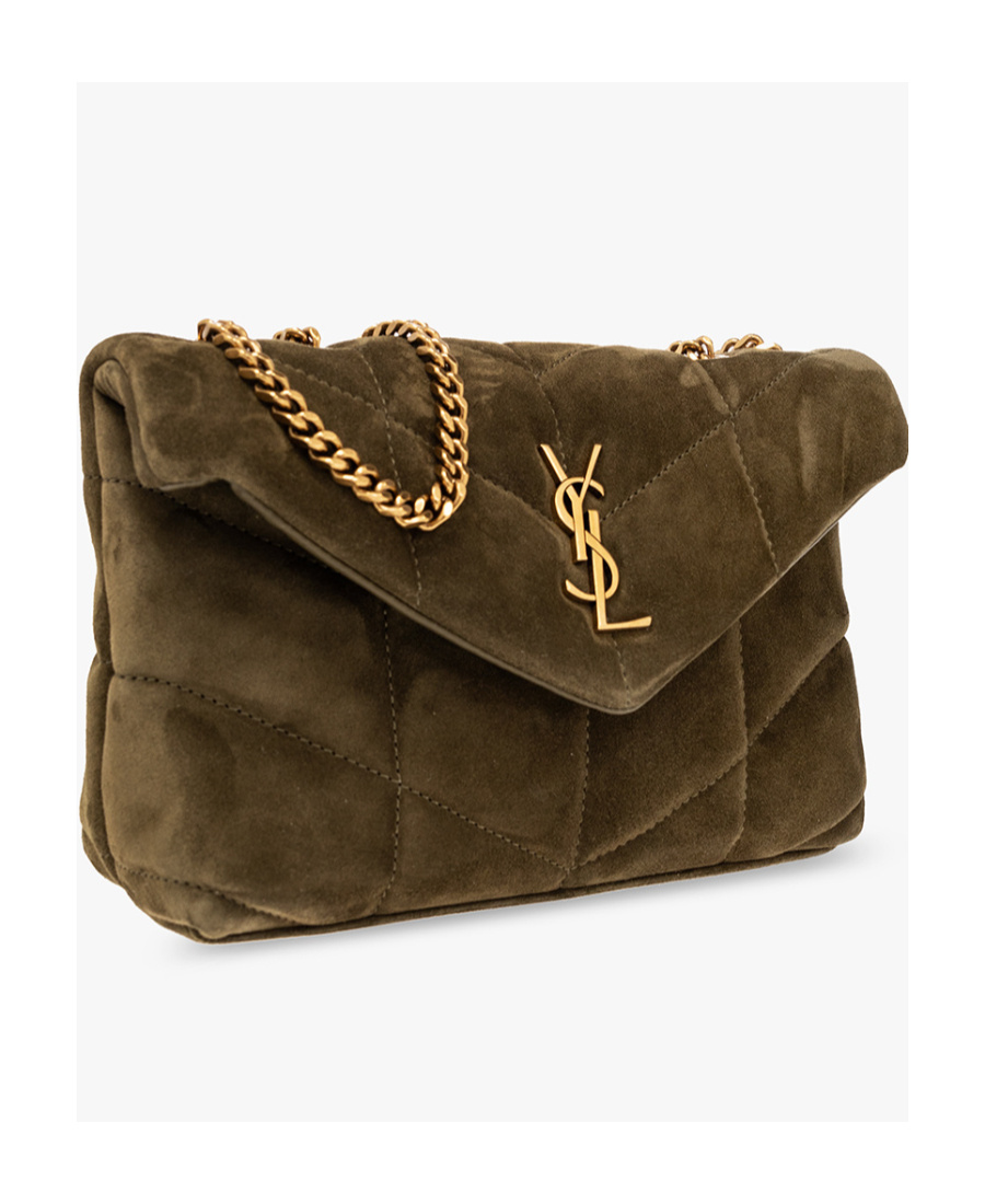 Saint Laurent Medium Loulou Shoulder Bag In Brown