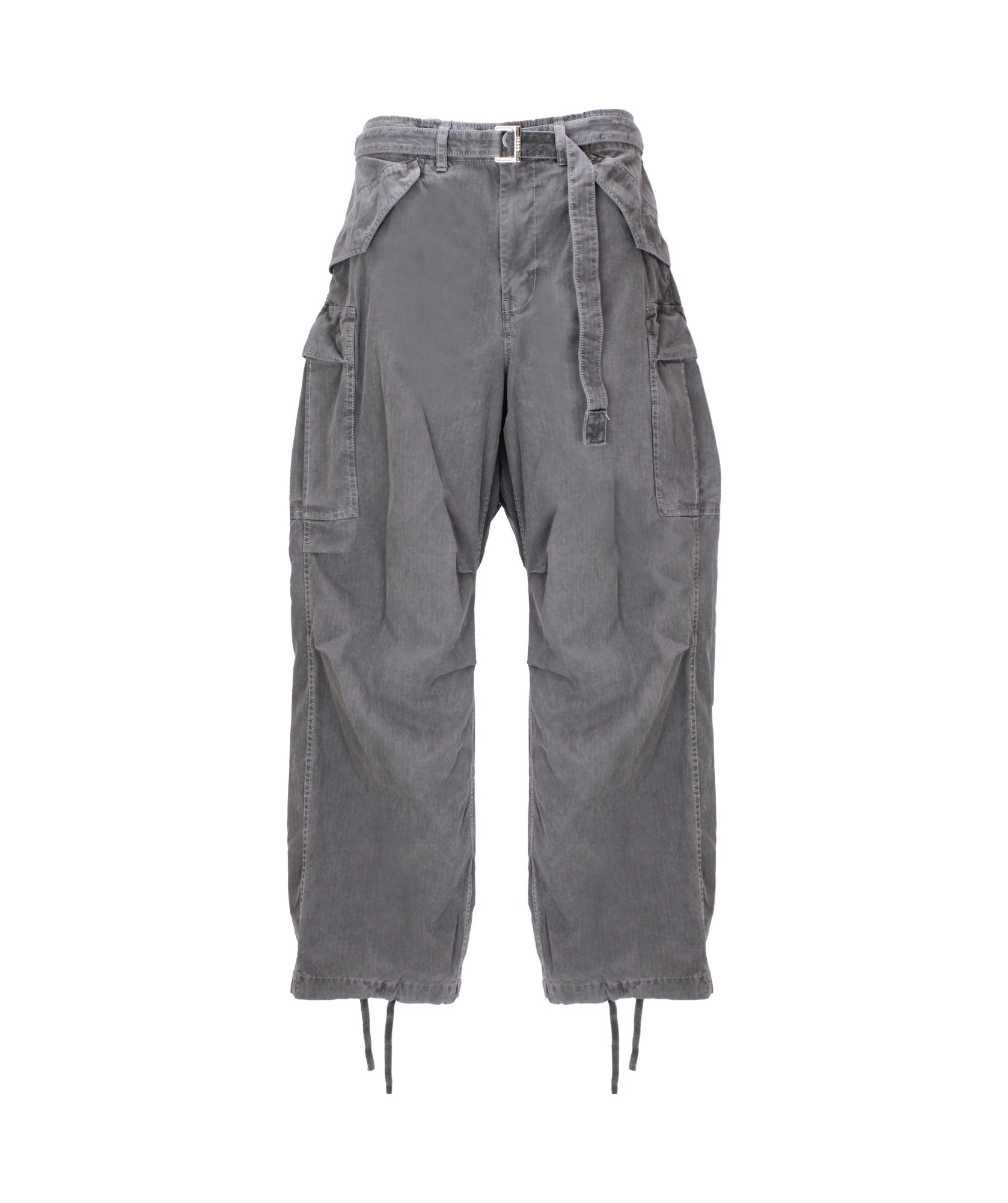 Sacai Ripstop Cargo Pants In Gray