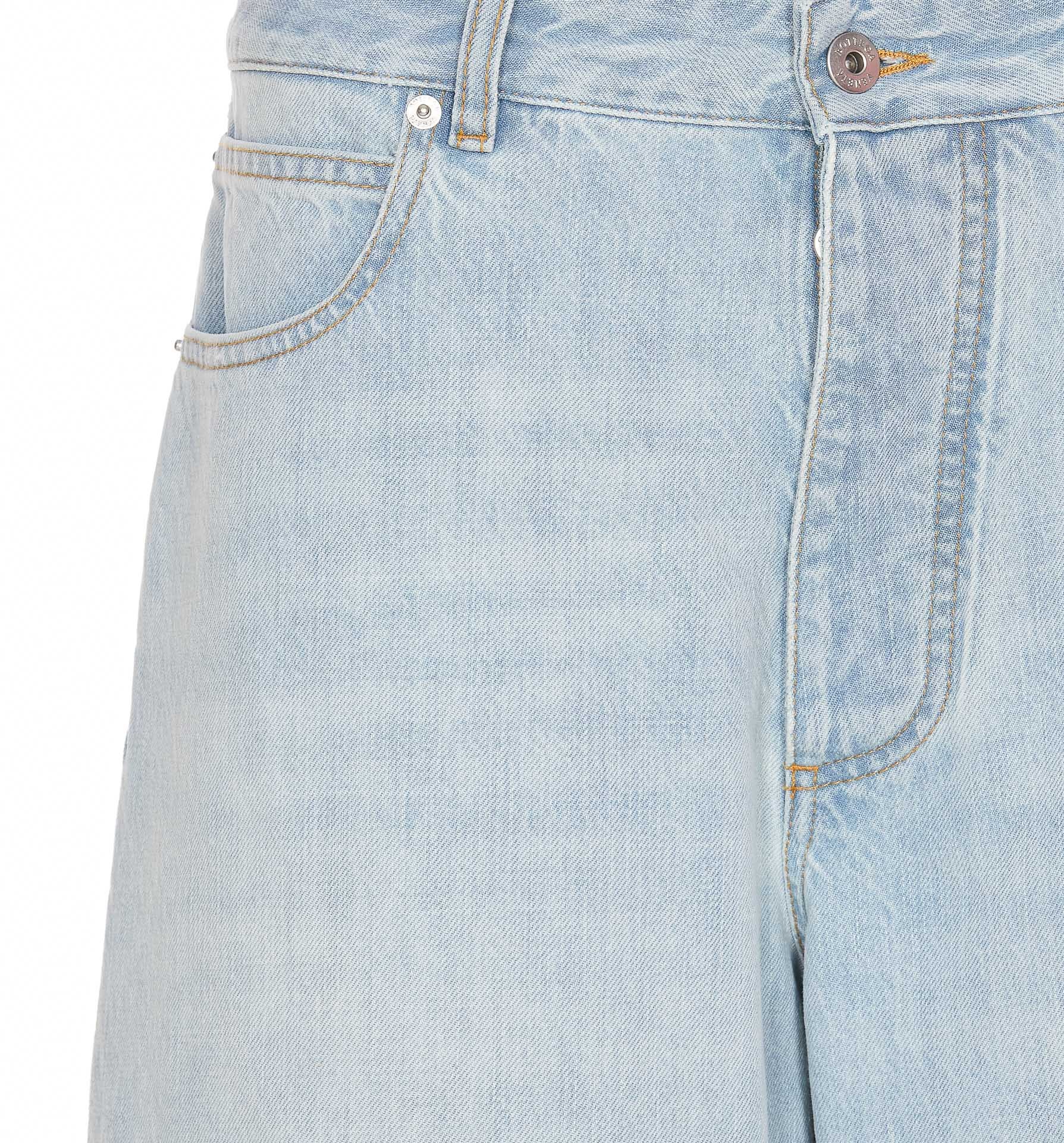 Shop Bottega Veneta Extra Bleached Turned Up Jeans In White