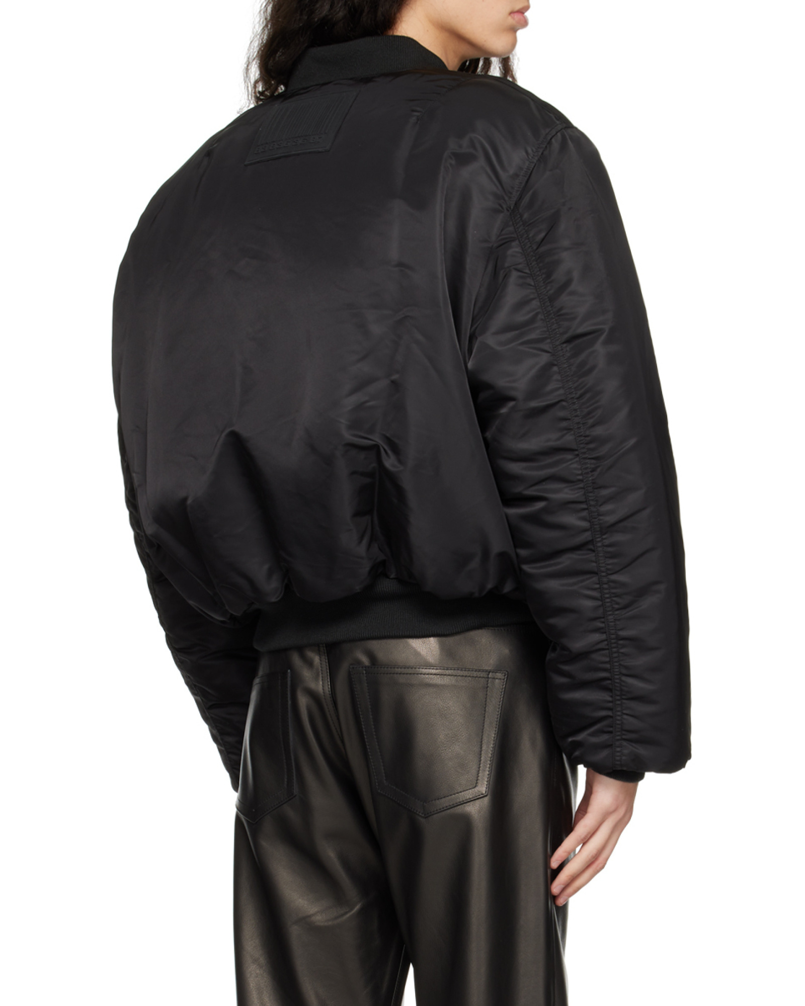 Vtmnts Long-sleeved Zipper Jacket In Black