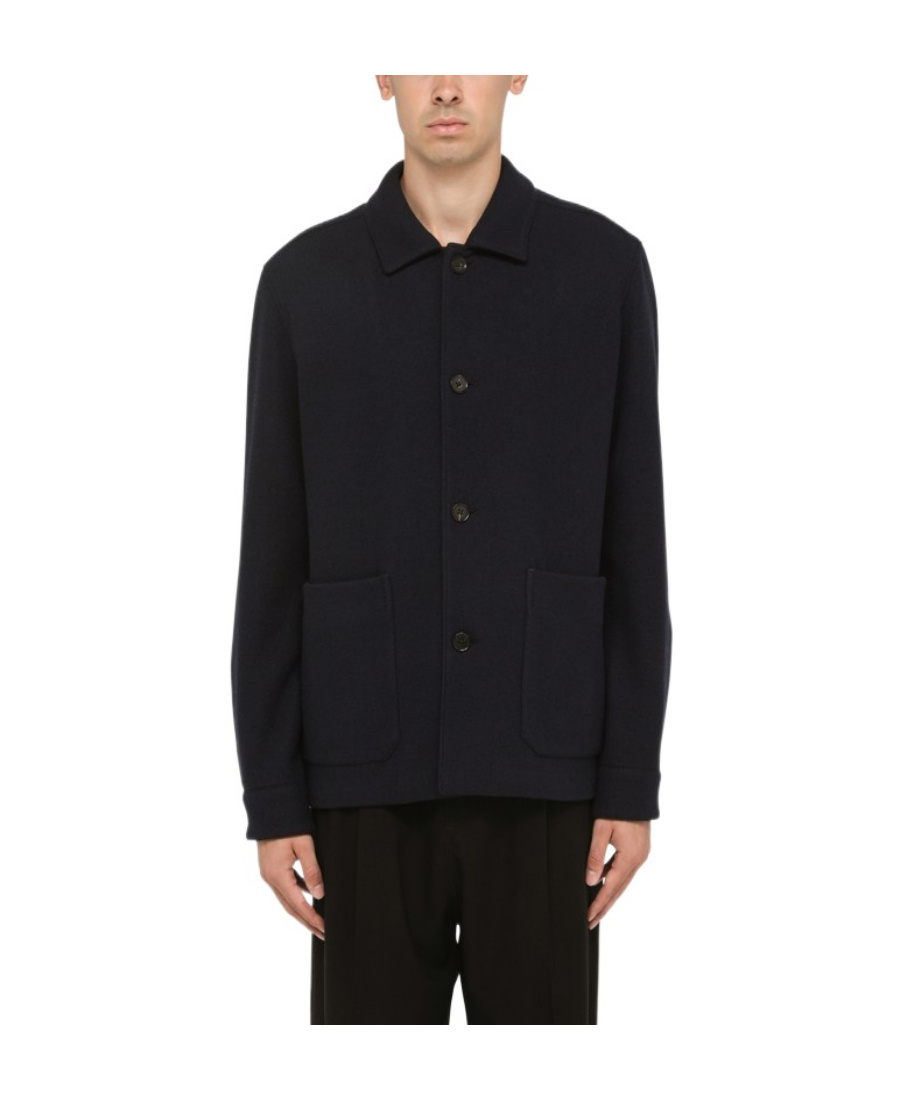 Shop Zegna Buttoned-up Single-breasted Coat In Black