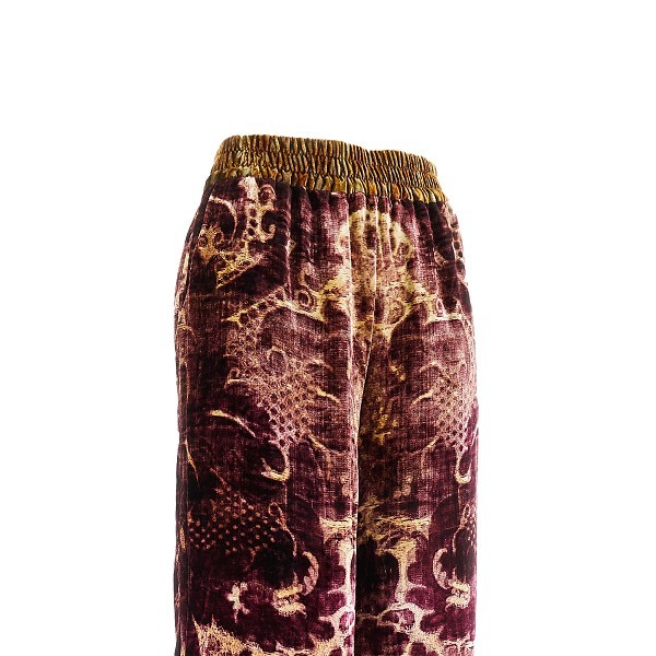Pierre-louis Mascia Pierre Louis Mascia Velvet Wide-leg Trousers In Brown