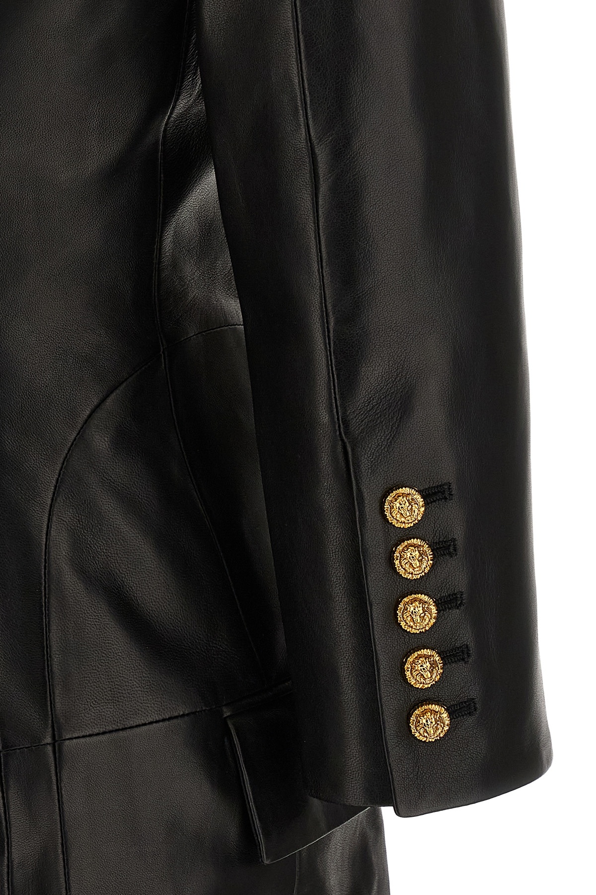 Balmain Tailored Double-breasted Blazer Style Dress In Black