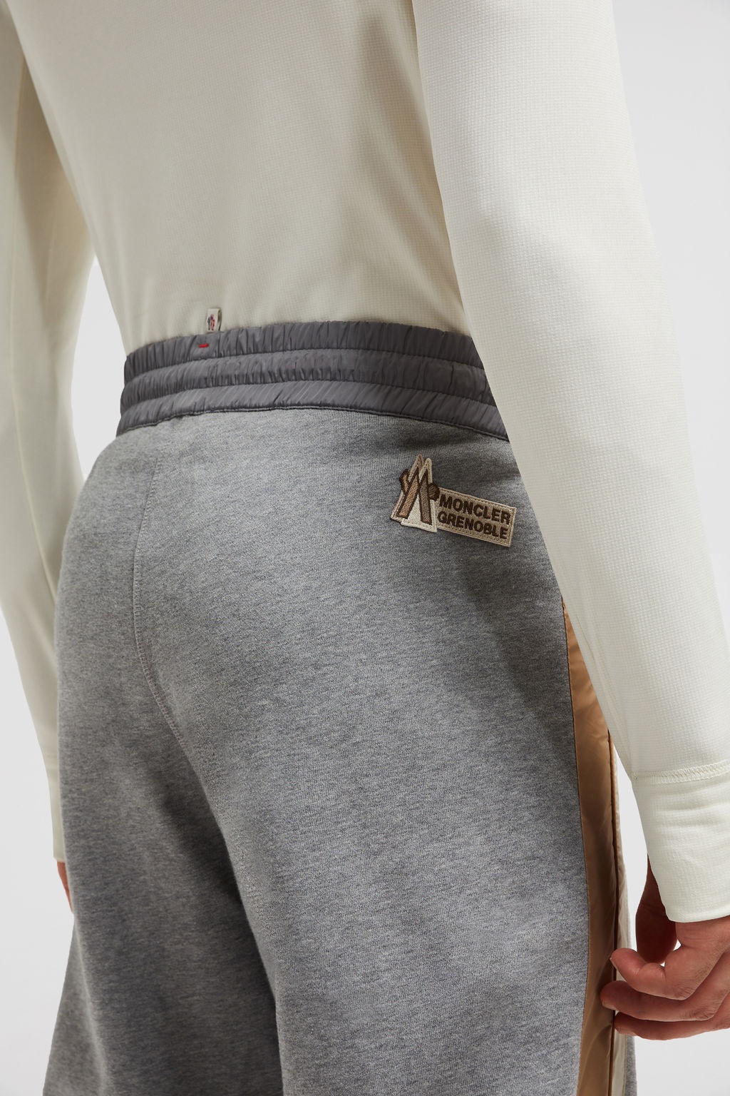 Moncler Logo-patch Track Pants In Gray