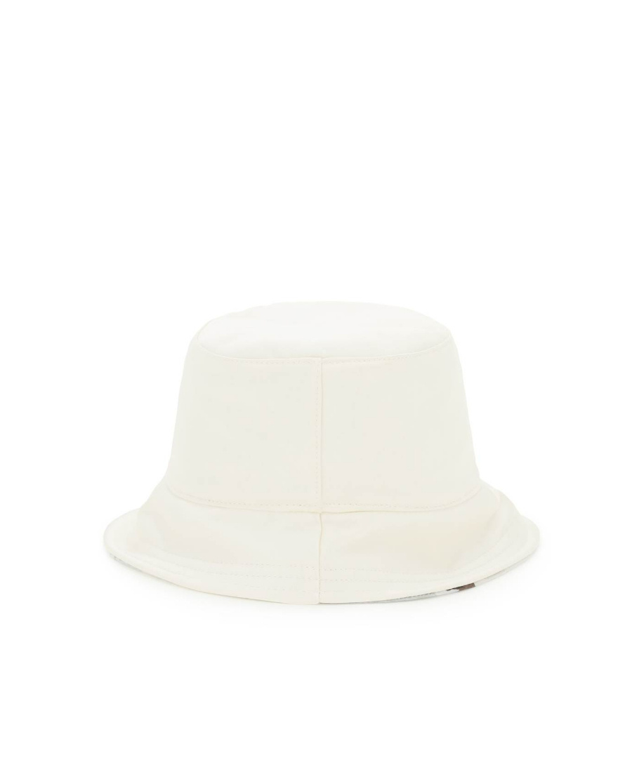 Off-white Delave Logo Canvas Bucket Hat In White