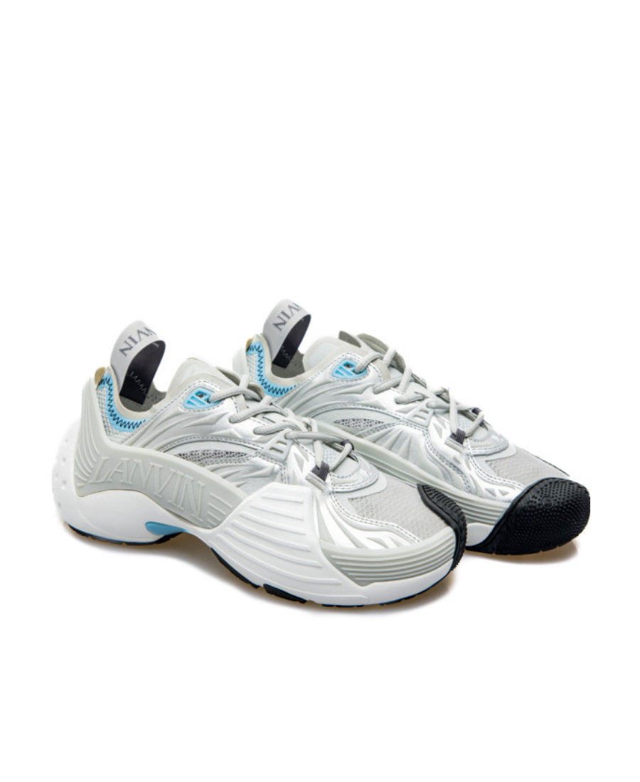 Lanvin Flash X Low-top Sneakers In Gray