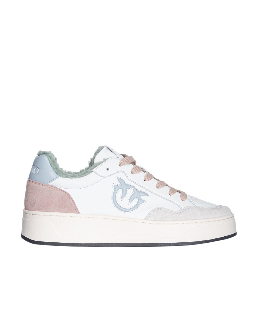 PINKO LOVE BIRDS-EMBOSSED SNEAKERS
