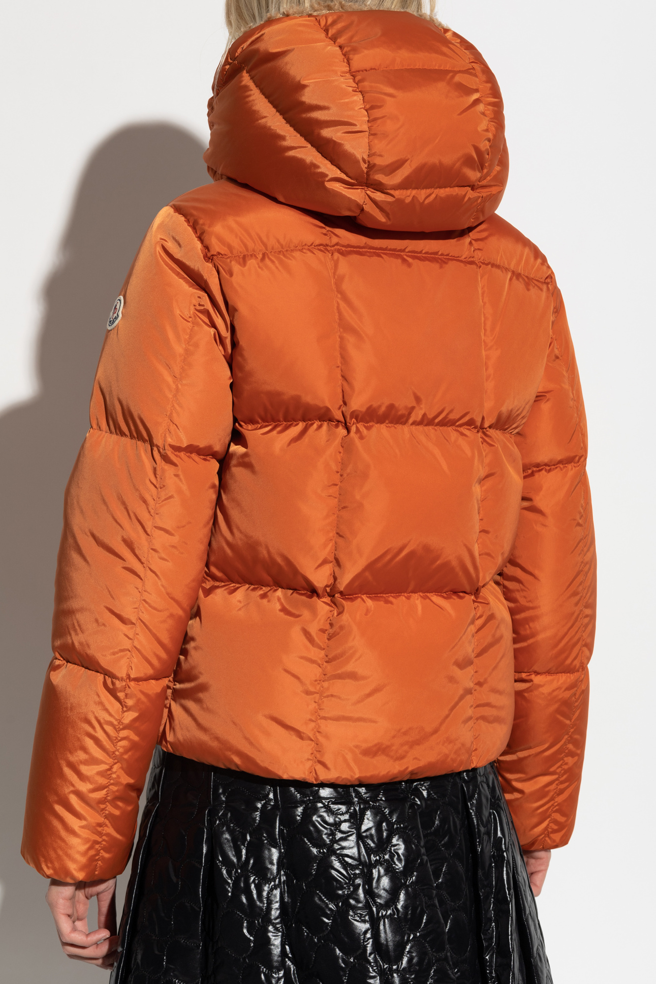 Moncler Castelnou Quilted Jacket In Orange