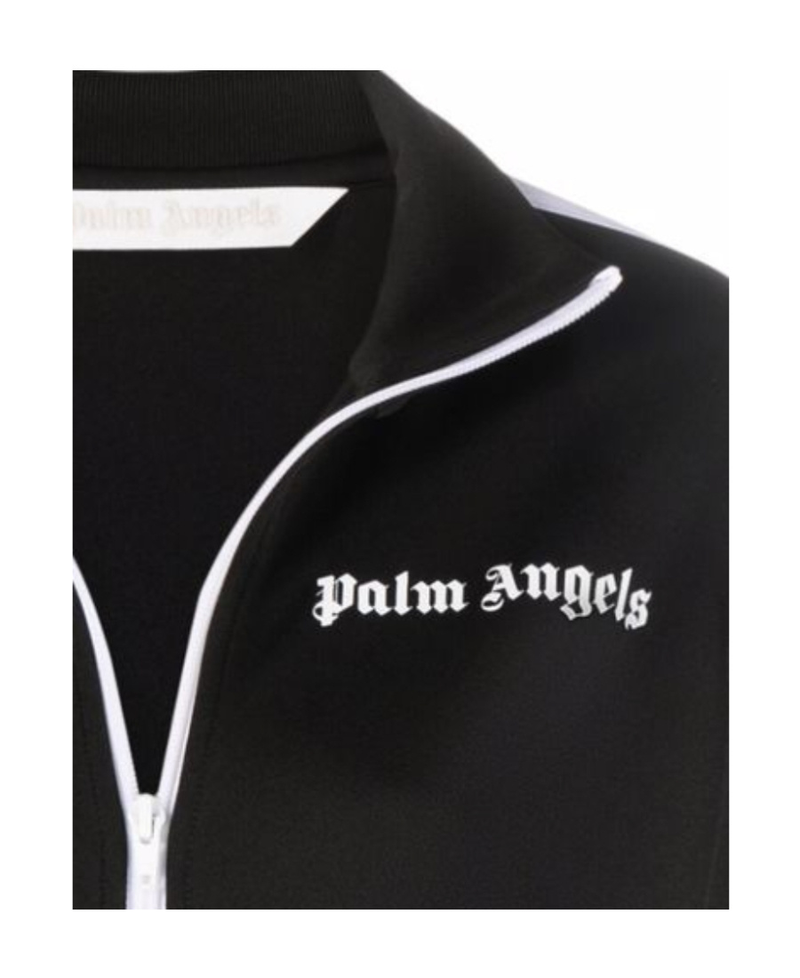 Shop Palm Angels Logo-print Track Jacket In Black
