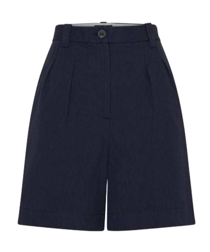 Apc Nola Pleated Mini Shorts In Black