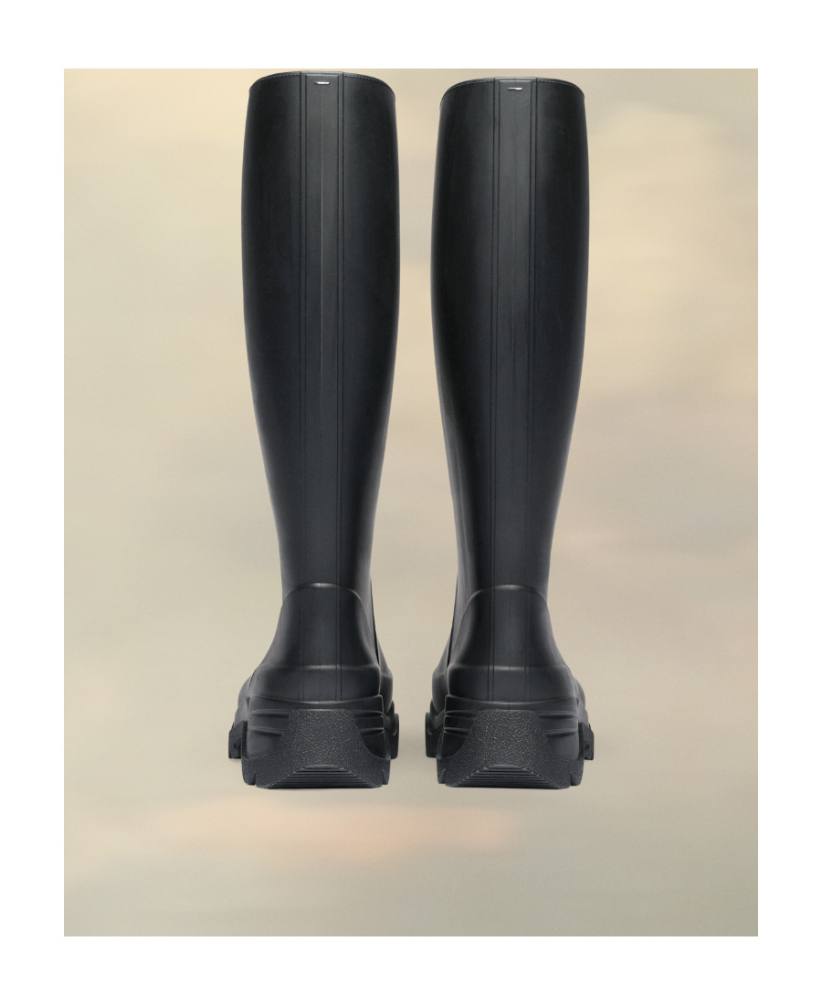 Maison Margiela Tabi Chunky-sole Rain Boots In Black