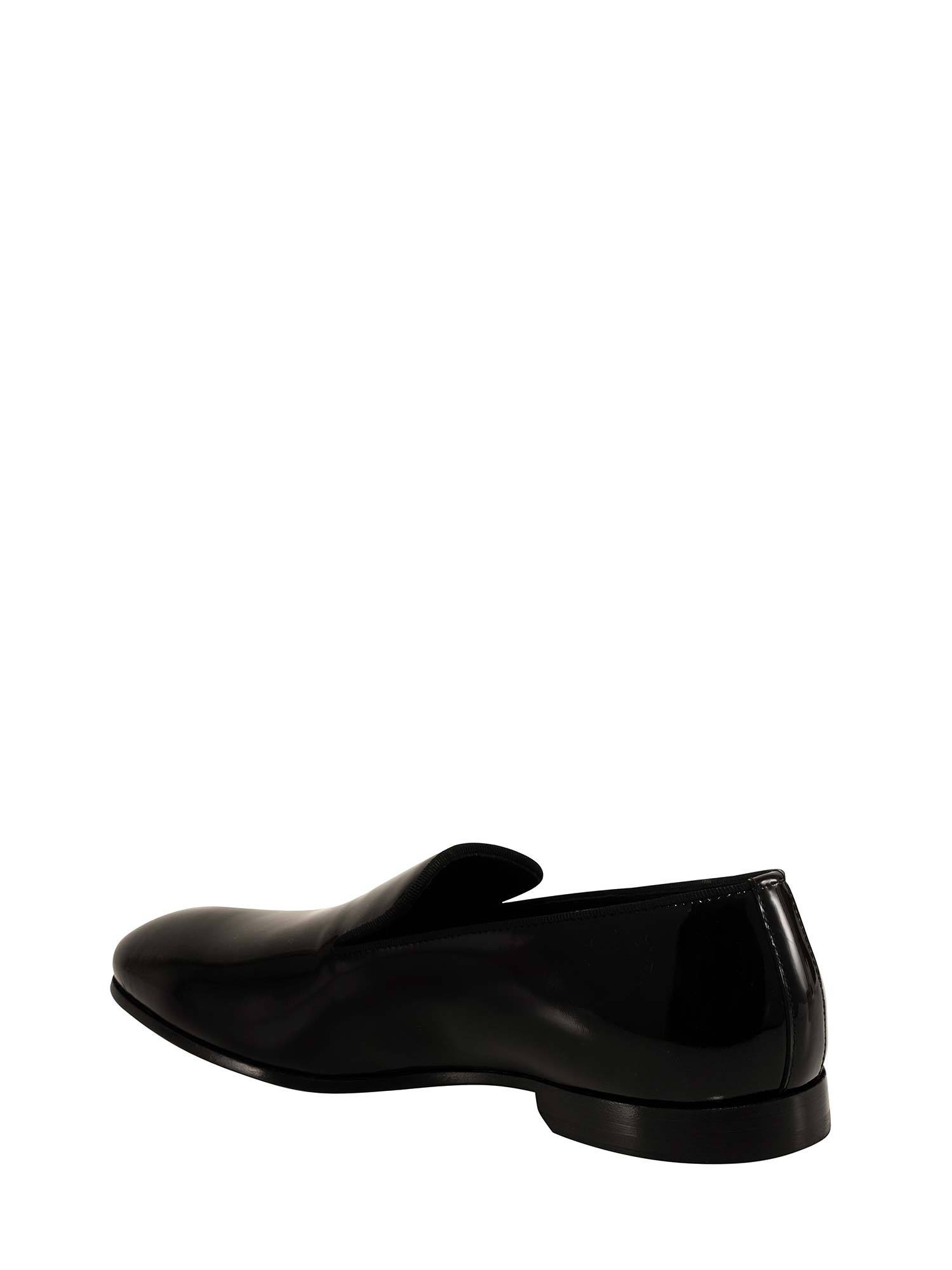 Doucal's Almond-toe Leather Loafers In Black