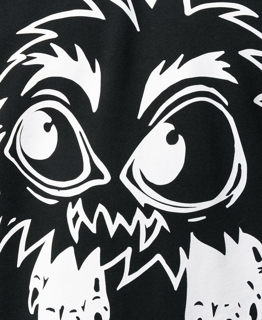 Mcq By Alexander Mcqueen Pattern Printed Hooded Sweater In Black