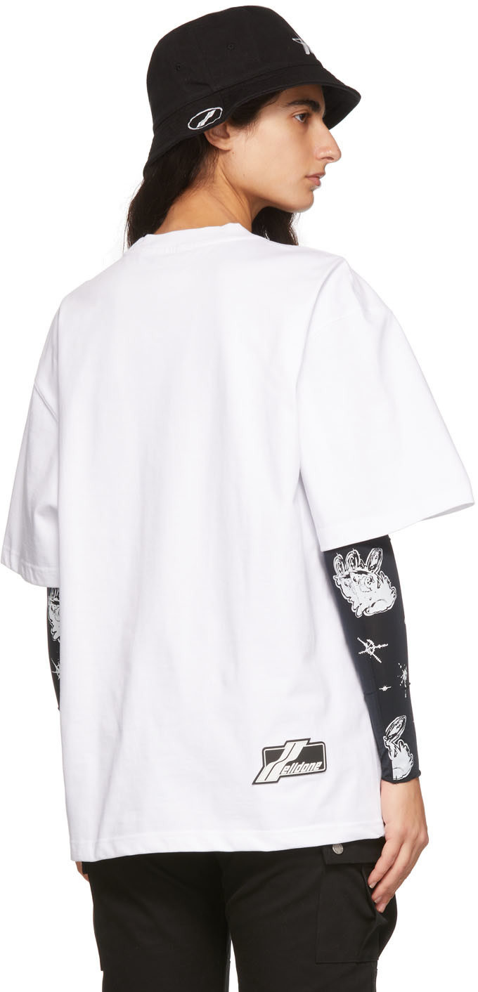 We11 Done Logo-print Oversized T-shirt In White