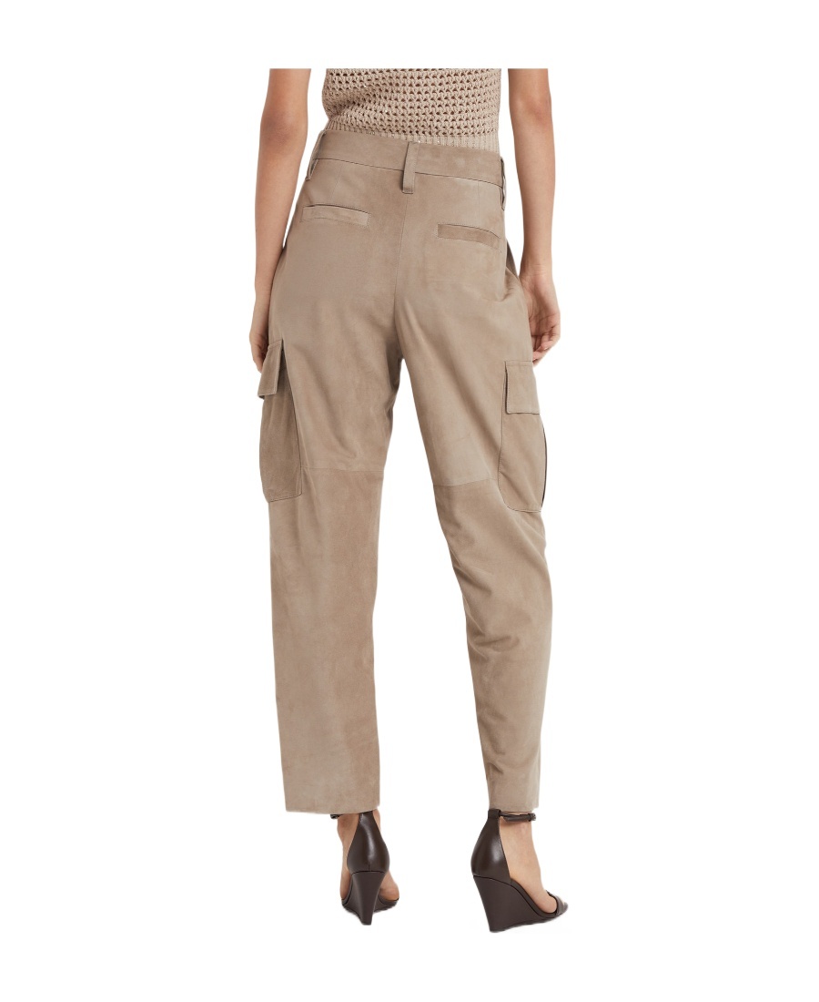 Brunello Cucinelli Single-pleat Straight-leg Trousers In Brown