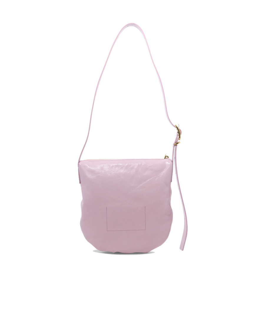 Jil Sander Moon Leather Shoulder Bag In Pink