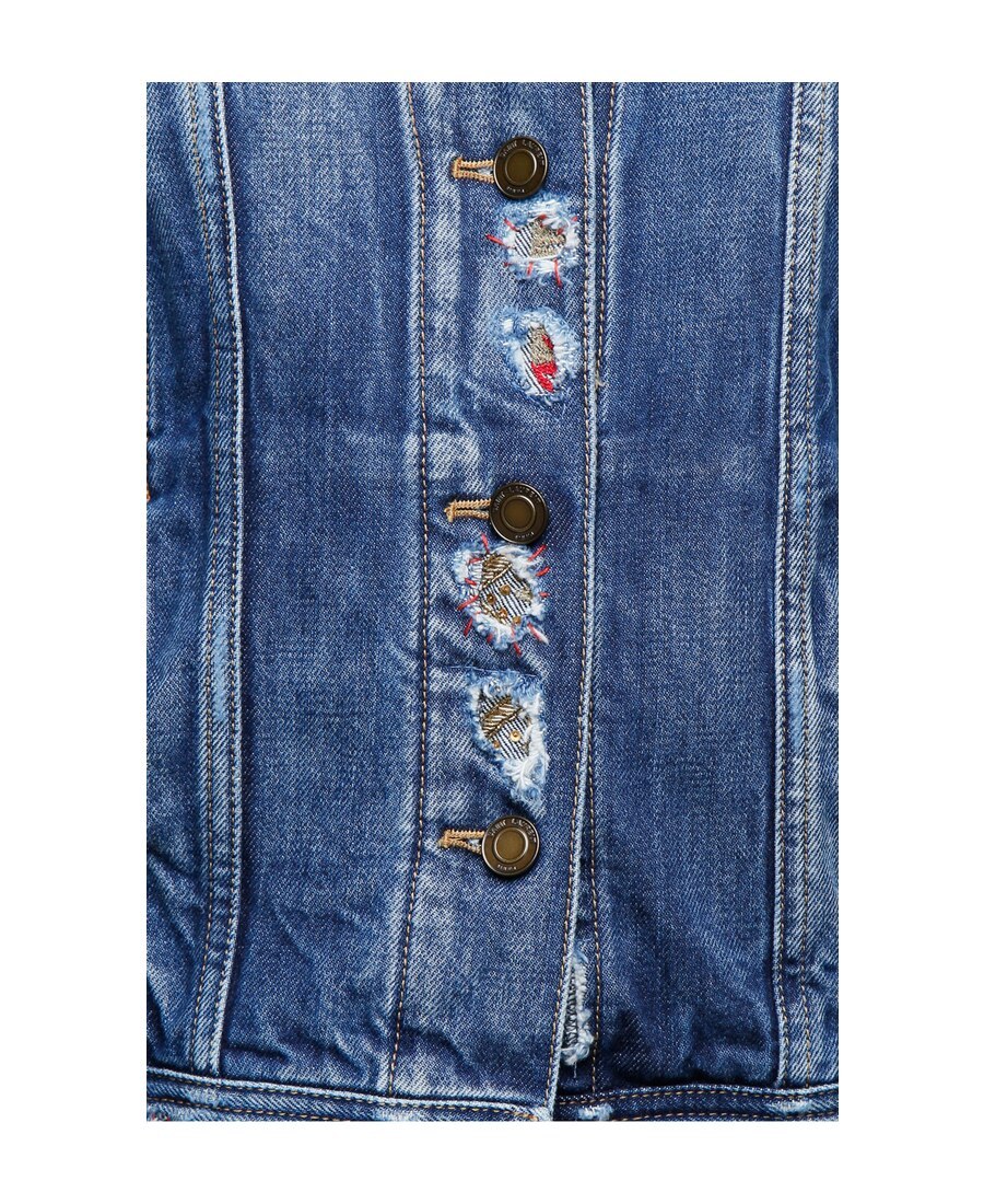 Saint Laurent A Well-fitting Denim Coat In Blue