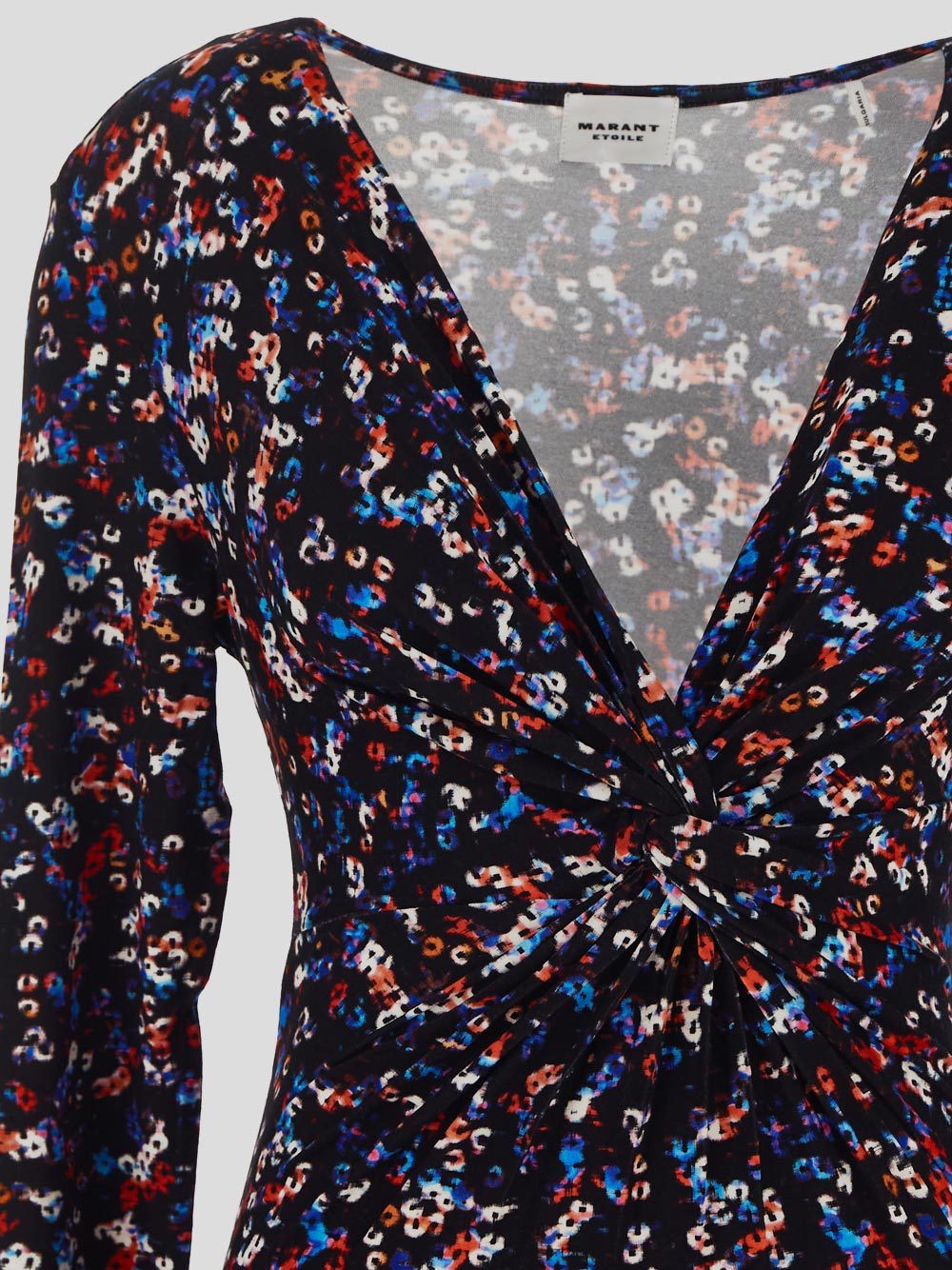 Isabel Marant Étoile Abstract-print Bodysuit In Black
