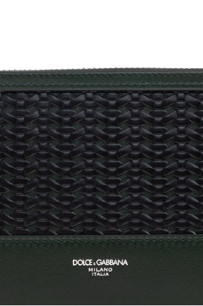 Dolce & Gabbana Leather Long Wallet In Black