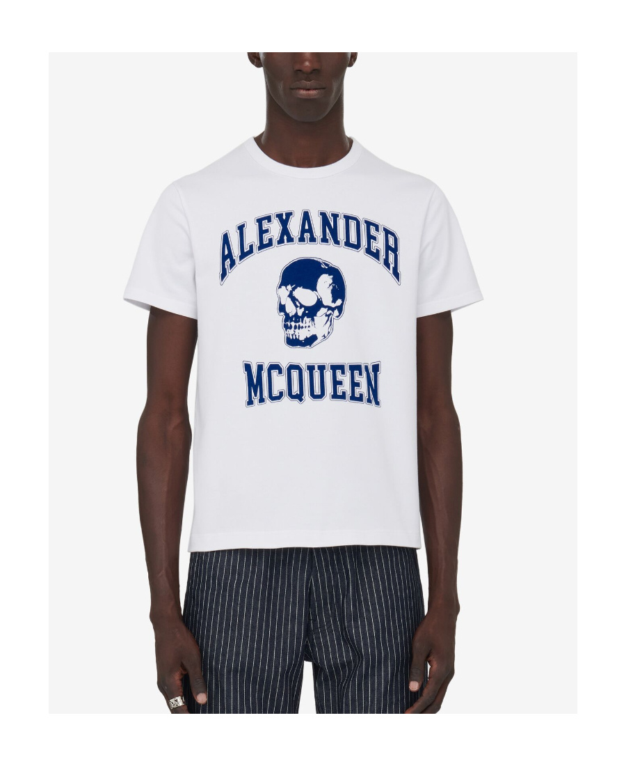 Alexander Mcqueen Graphic-printed Crewneck T-shirt In White