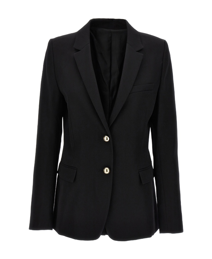 Shop Rabanne Virgin Wool Single-breasted Blazer In Black