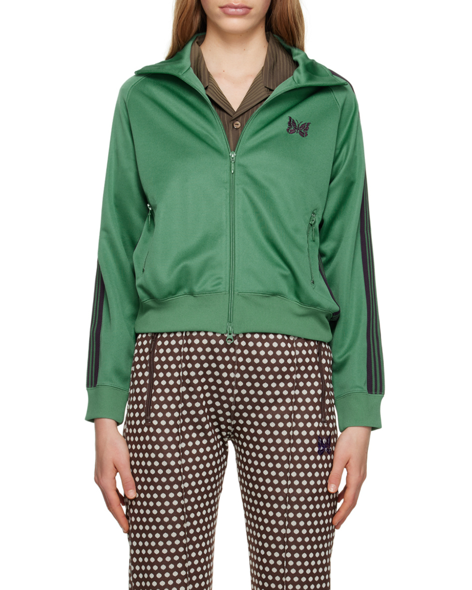 NEEDLES NEEDLES LOGO EMBROIDERY TRACK SWEATSHIRT