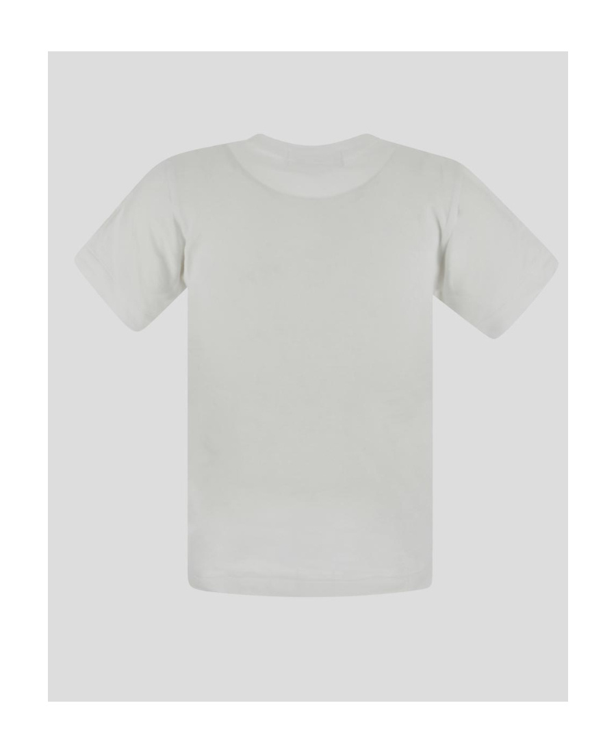 Comme Des Garçons Play Heart-shaped Decal Short-sleeve T-shirt In White