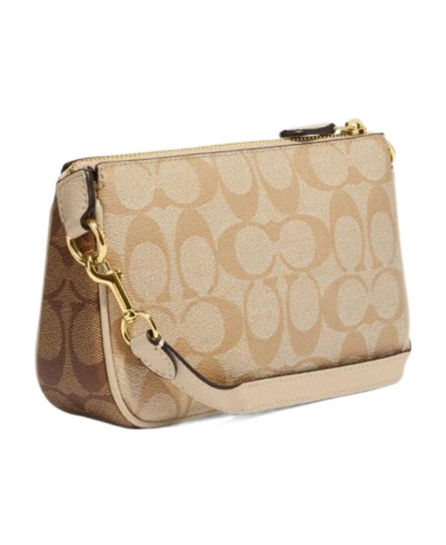 Coach Nolita 19 Checkered Handbag In Nude