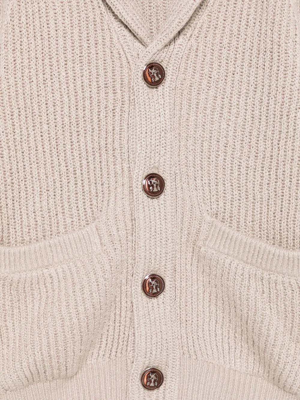 Brunello Cucinelli Long-sleeved Sweater In Neutral
