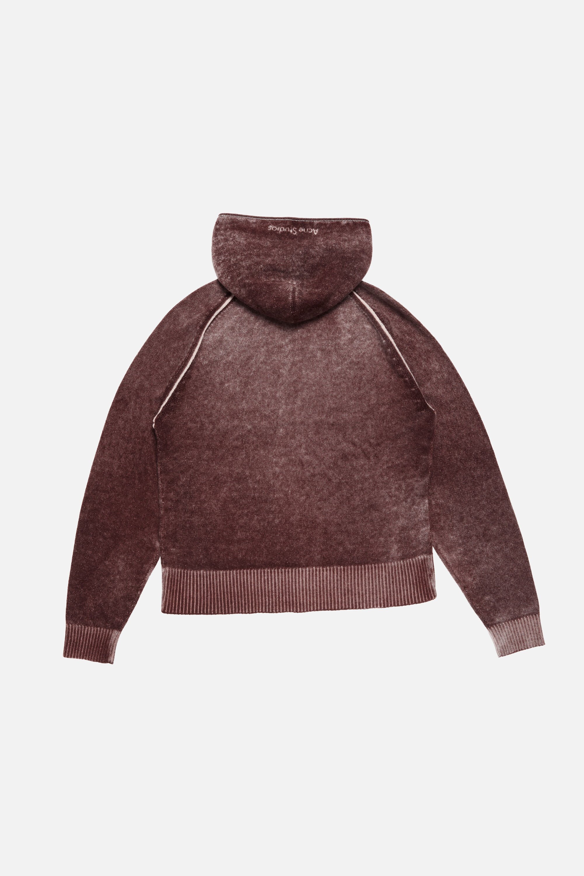 Acne Studios Zip Hoodie In Brown