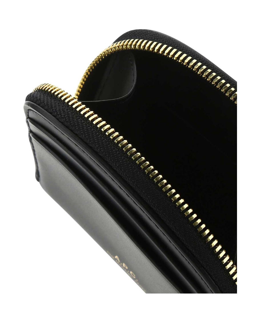Apc Demi-lune Mini Compact Wallet In Black