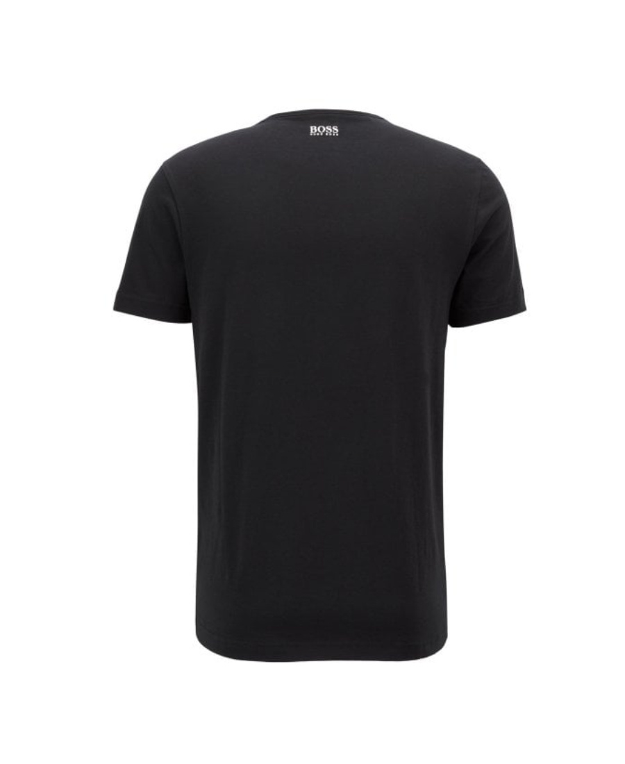 Hugo Boss T-shirt With Round Neck And Short Sleeves In Black