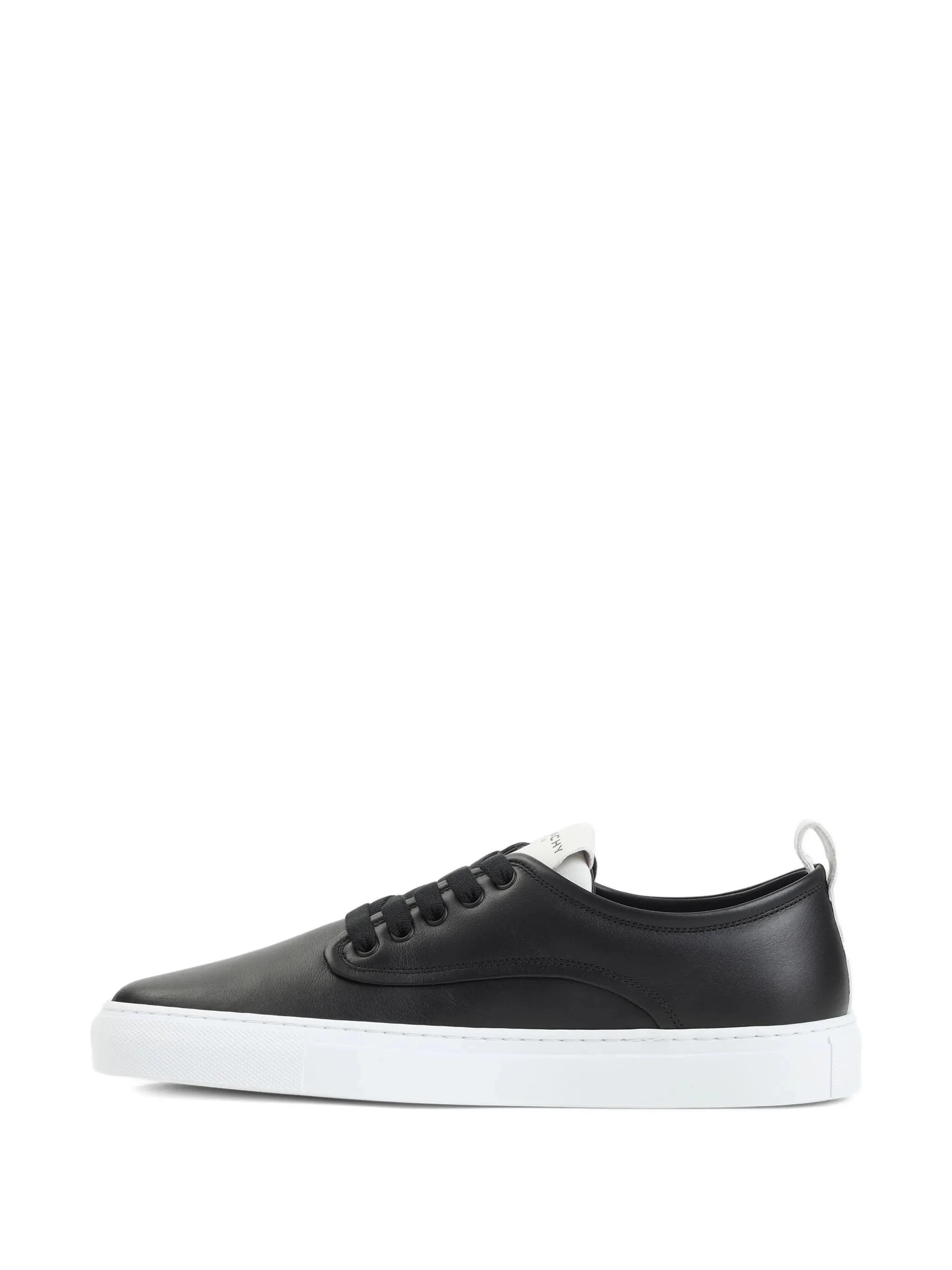 Givenchy New City Leather Low Sneakers Shoes In Black