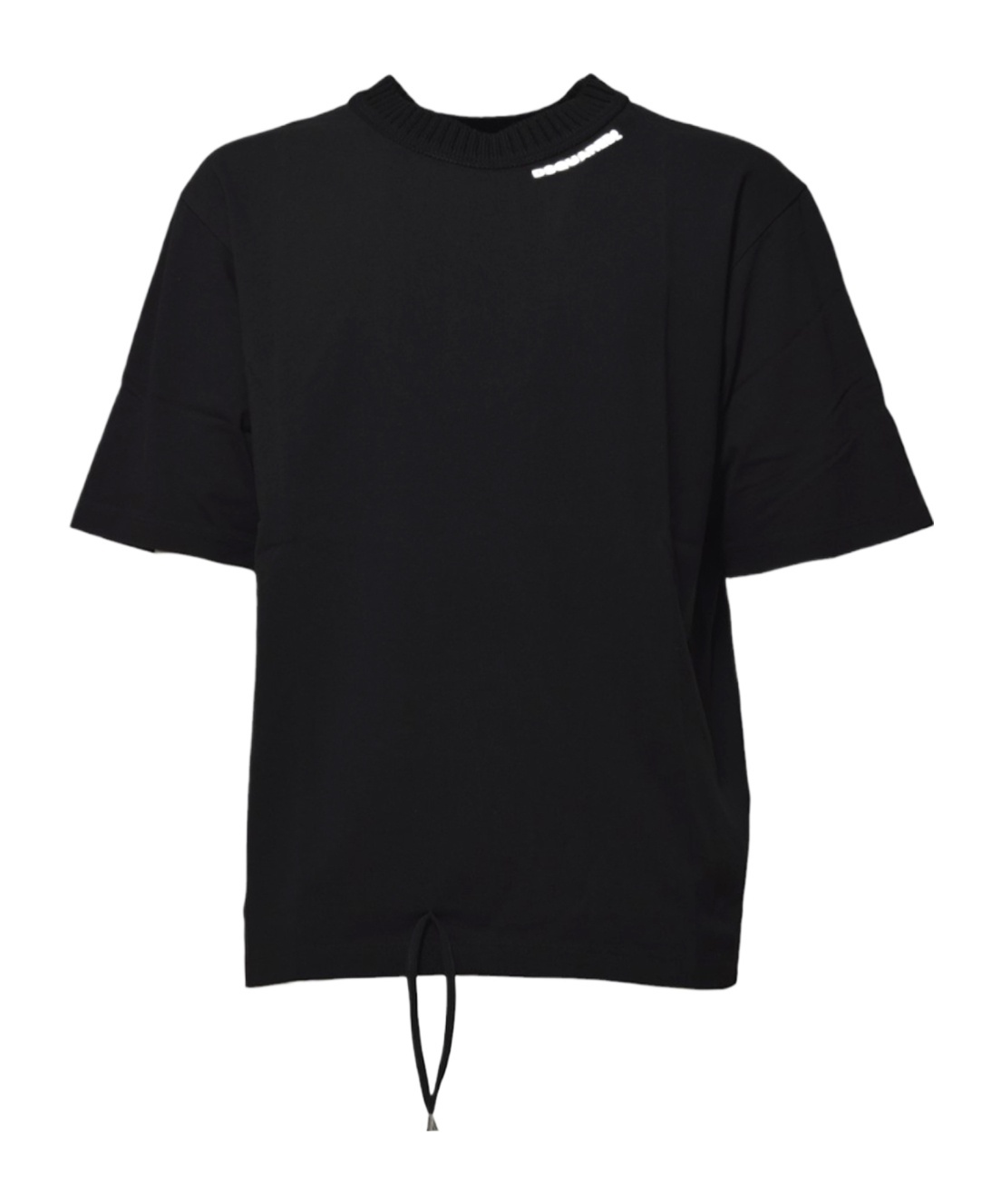 Dsquared2 Drawstring Hem T-shirt In Black Cotton