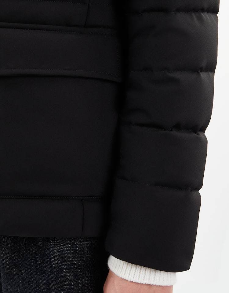 Fay Long-sleeved Down Jacket In Black