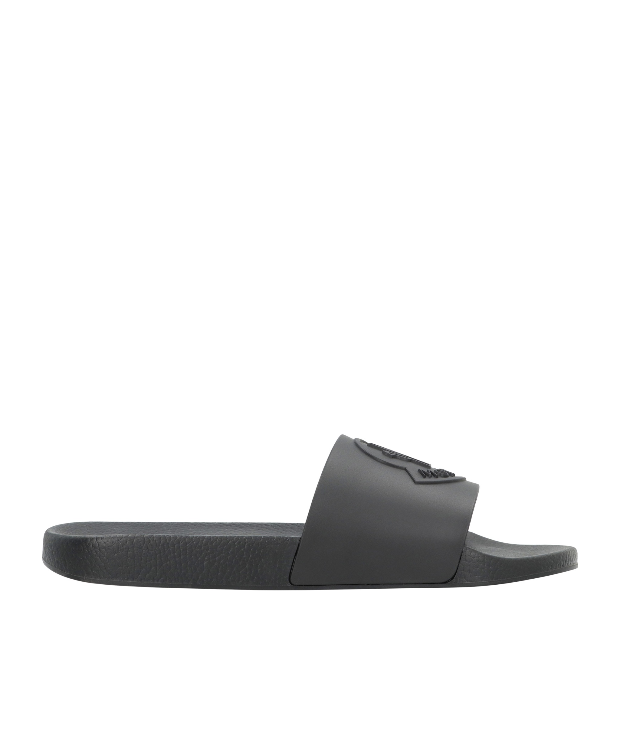 Moncler Basile Rubber Slides In Black