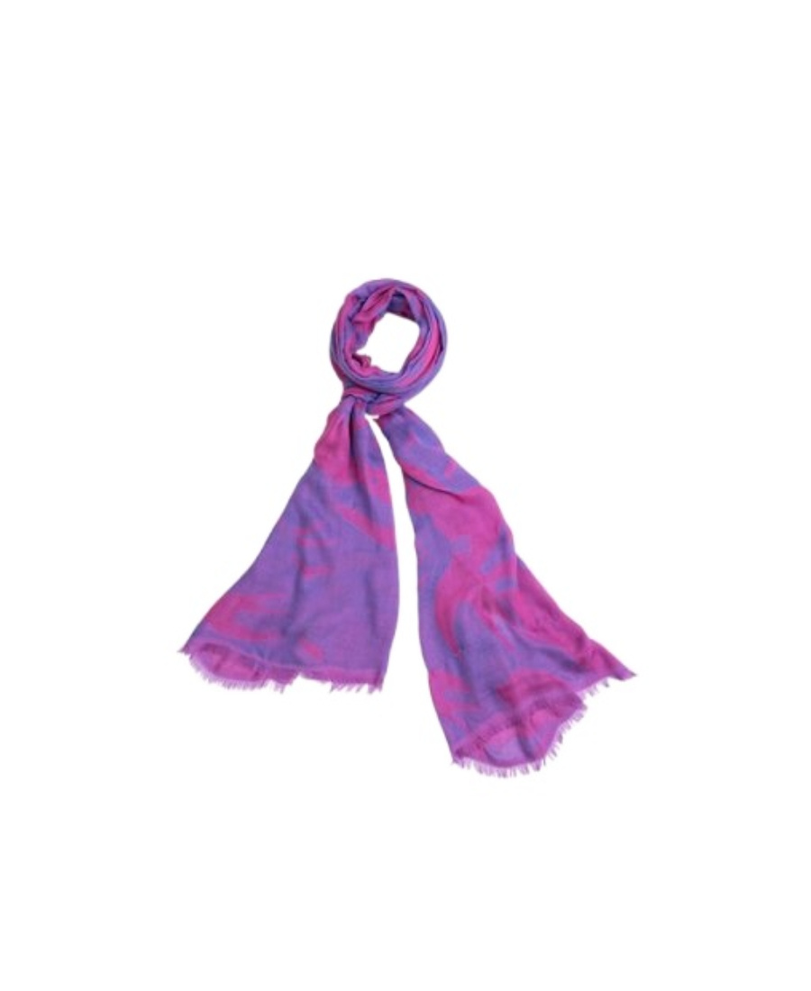 Mcq By Alexander Mcqueen Logo Scarf In Purple