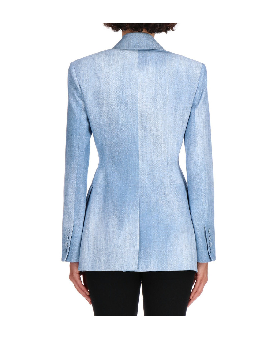 Ermanno Scervino Denim-print Blazer