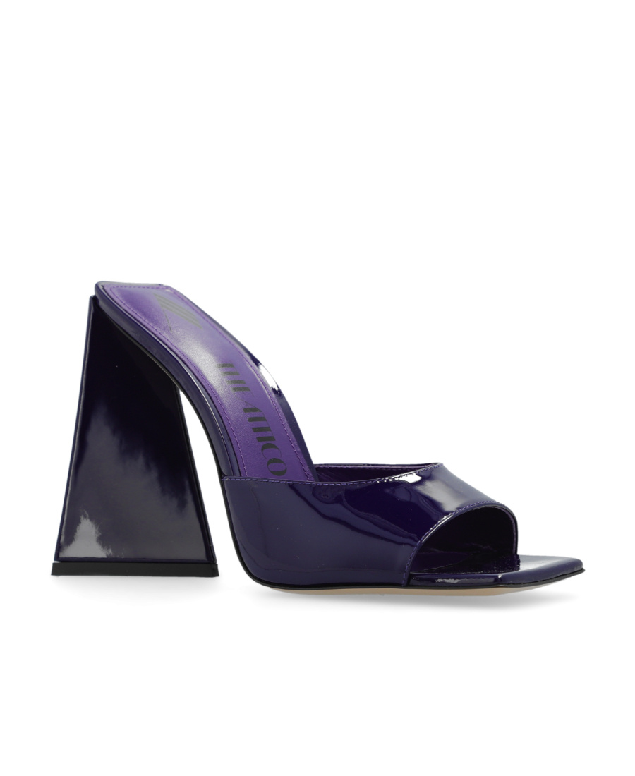 ATTICO DEVON 115MM PATENT-LEATHER MULES 