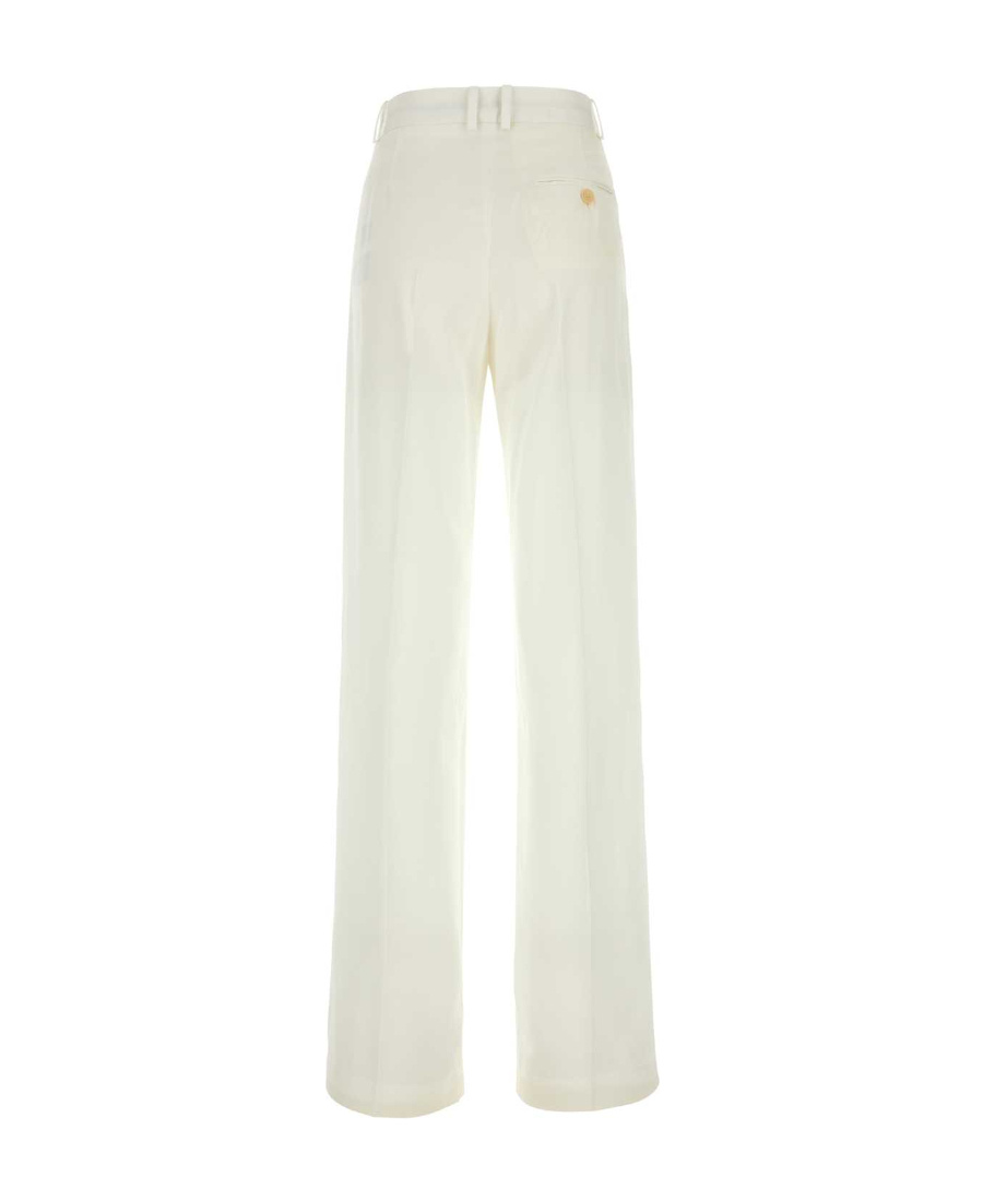 Stella Mccartney Wide-leg Viscose Pants For Women In White